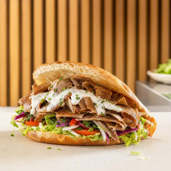 Döner normal mit Salat und Soße